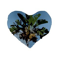 Palm Tree Standard 16  Premium Heart Shape Cushions by snowwhitegirl