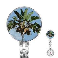 Palm Tree Stainless Steel Nurses Watch by snowwhitegirl