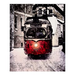 Winter Trolley Shower Curtain 60  X 72  (medium)  by snowwhitegirl