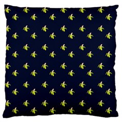 Peeled Banana On Blue Large Flano Cushion Case (two Sides) by snowwhitegirl