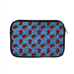 Blue Denim And Roses Apple Macbook Pro 15  Zipper Case by snowwhitegirl