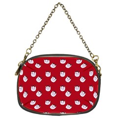 Lazy Bat One Red Pattern Chain Purse (one Side) by snowwhitegirl