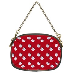 Lazy Bat One Red Pattern Chain Purse (two Sides) by snowwhitegirl