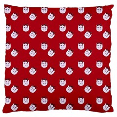 Lazy Bat One Red Pattern Standard Flano Cushion Case (two Sides) by snowwhitegirl