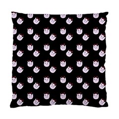 Lazy Bat On Black Pattern Standard Cushion Case (two Sides) by snowwhitegirl