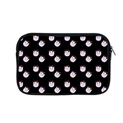 Lazy Bat On Black Pattern Apple Macbook Pro 13  Zipper Case by snowwhitegirl