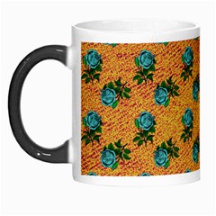 Orange Denim And Roses Morph Mugs by snowwhitegirl