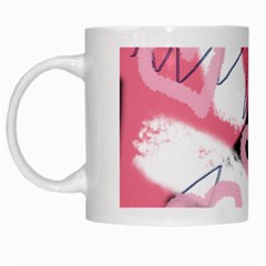 Heart Abstract White Mugs by snowwhitegirl