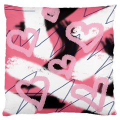 Heart Abstract Large Cushion Case (One Side)