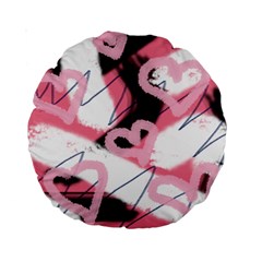 Heart Abstract Standard 15  Premium Round Cushions