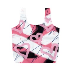 Heart Abstract Full Print Recycle Bag (m) by snowwhitegirl