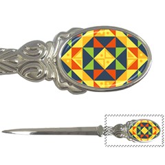 Background Geometric Color Plaid Letter Opener by Mariart