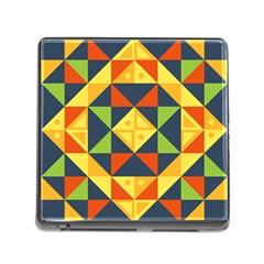 Background Geometric Color Plaid Memory Card Reader (square 5 Slot) by Mariart