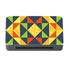 Background Geometric Color Plaid Memory Card Reader With Cf by Mariart