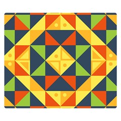 Background Geometric Color Plaid Double Sided Flano Blanket (small)  by Mariart