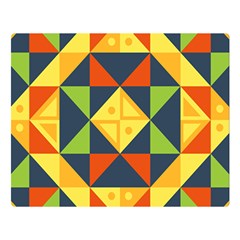 Background Geometric Color Plaid Double Sided Flano Blanket (large)  by Mariart