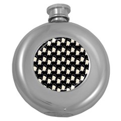 Beanie Boy Pattern Round Hip Flask (5 Oz) by snowwhitegirl