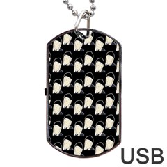 Beanie Boy Pattern Dog Tag Usb Flash (two Sides) by snowwhitegirl