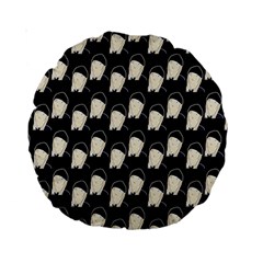 Beanie Boy Pattern Standard 15  Premium Round Cushions