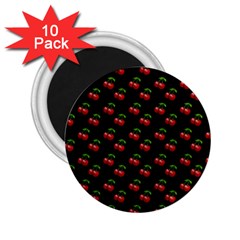 Retro Black Cherries 2 25  Magnets (10 Pack)  by snowwhitegirl