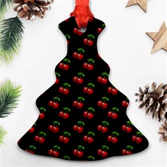 Retro Black Cherries Christmas Tree Ornament (two Sides) by snowwhitegirl