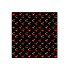 Retro Black Cherries Satin Bandana Scarf by snowwhitegirl