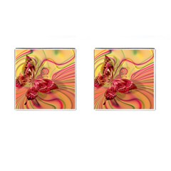 Arrangement Butterfly Pink Cufflinks (square)