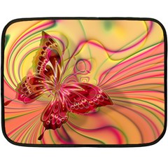 Arrangement Butterfly Pink Double Sided Fleece Blanket (mini) 