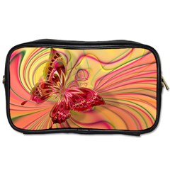 Arrangement Butterfly Pink Toiletries Bag (two Sides)