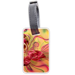 Arrangement Butterfly Pink Luggage Tag (one Side) by HermanTelo