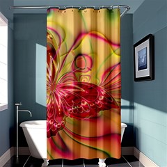 Arrangement Butterfly Pink Shower Curtain 36  X 72  (stall)  by HermanTelo