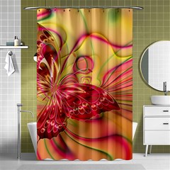 Arrangement Butterfly Pink Shower Curtain 48  X 72  (small)  by HermanTelo