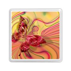 Arrangement Butterfly Pink Memory Card Reader (square)