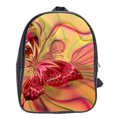 Arrangement Butterfly Pink School Bag (xl) by HermanTelo