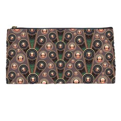 Abstract Pattern Green Pencil Cases by HermanTelo