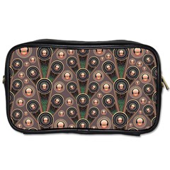 Abstract Pattern Green Toiletries Bag (two Sides)