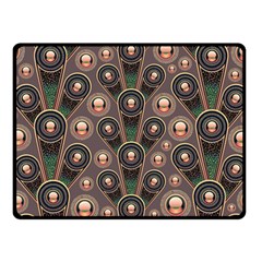 Abstract Pattern Green Fleece Blanket (small) by HermanTelo