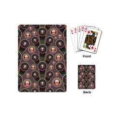 Abstract Pattern Green Playing Cards (mini)