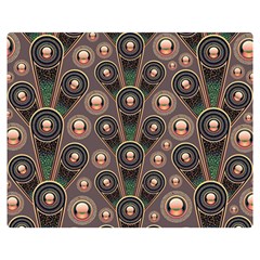 Abstract Pattern Green Double Sided Flano Blanket (medium) 