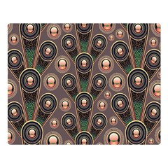 Abstract Pattern Green Double Sided Flano Blanket (large)  by HermanTelo