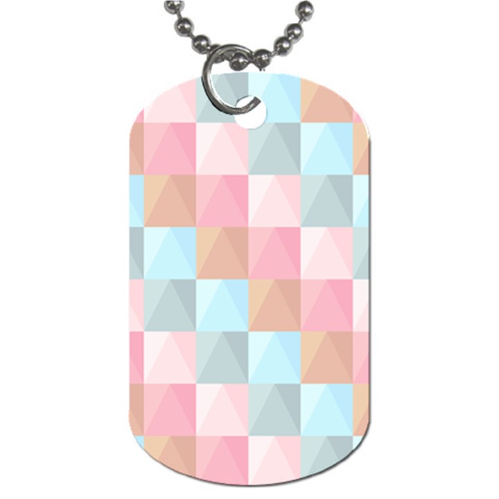 Background Pastel Dog Tag (Two Sides)