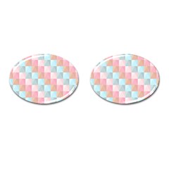 Background Pastel Cufflinks (oval) by HermanTelo