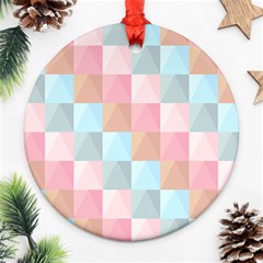 Background Pastel Round Ornament (two Sides)