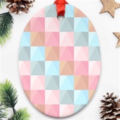 Background Pastel Oval Ornament (two Sides)