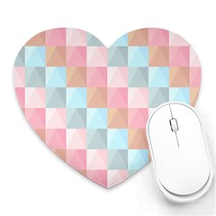 Background Pastel Heart Mousepads