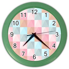 Background Pastel Color Wall Clock