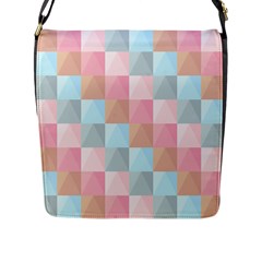 Background Pastel Flap Closure Messenger Bag (l)