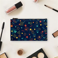 Background Geometric Cosmetic Bag (small) by HermanTelo