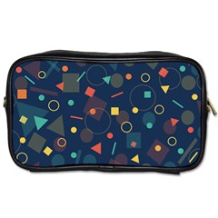 Background Geometric Toiletries Bag (two Sides) by HermanTelo