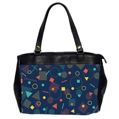 Background Geometric Oversize Office Handbag (2 Sides)